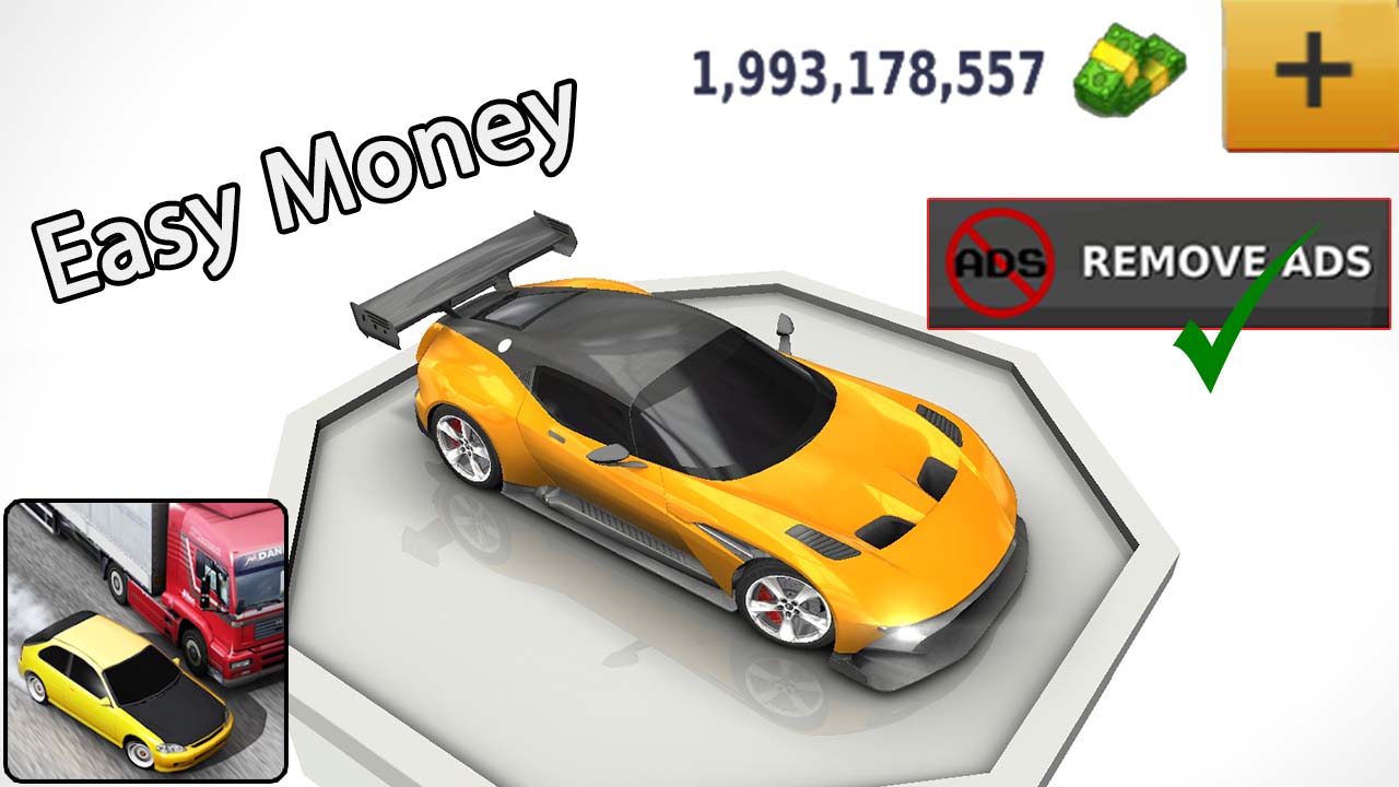 Traffic Racer Unlimited Money & AdFree Pack Unlock Loot & Learn