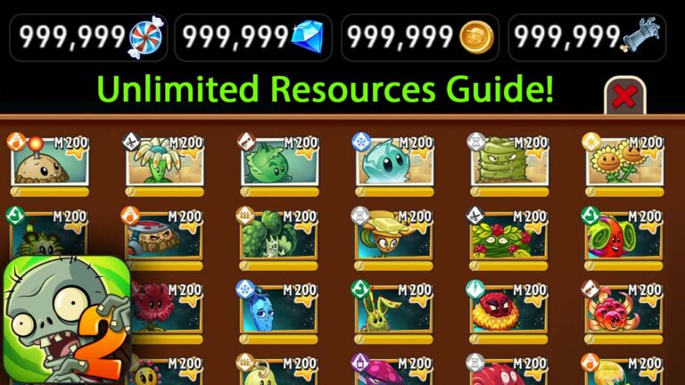 Unlimited Resources in Plants vs Zombies 2: Get Coins, Gems, and More!