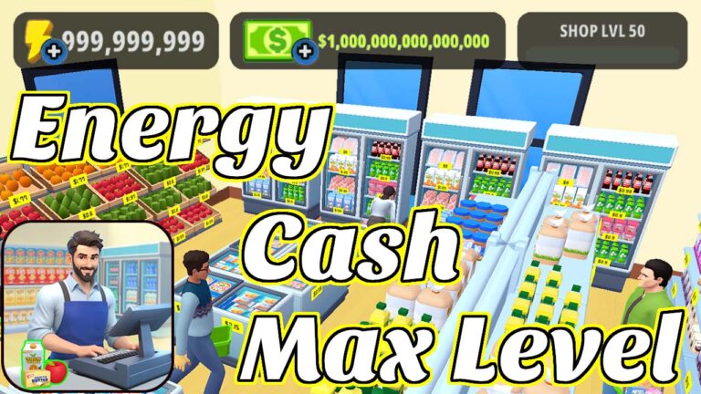 How to get unlimited cash, energy, and max store level in My Supermarket Simulator 3D game tutorial