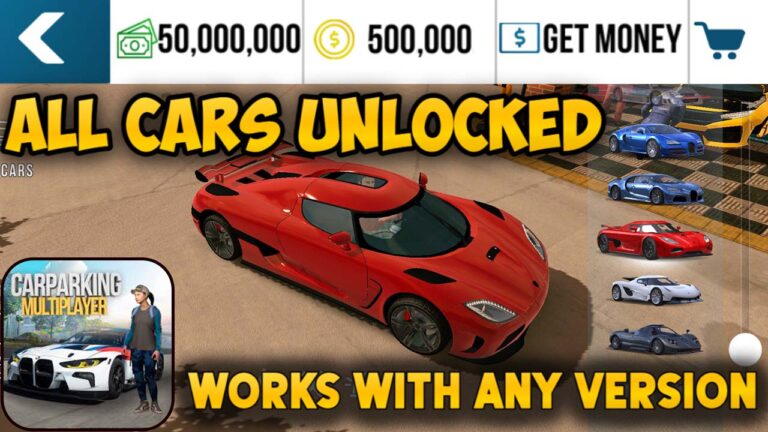 Guide to unlocking unlimited money, coins, and all cars in Car Parking Multiplayer