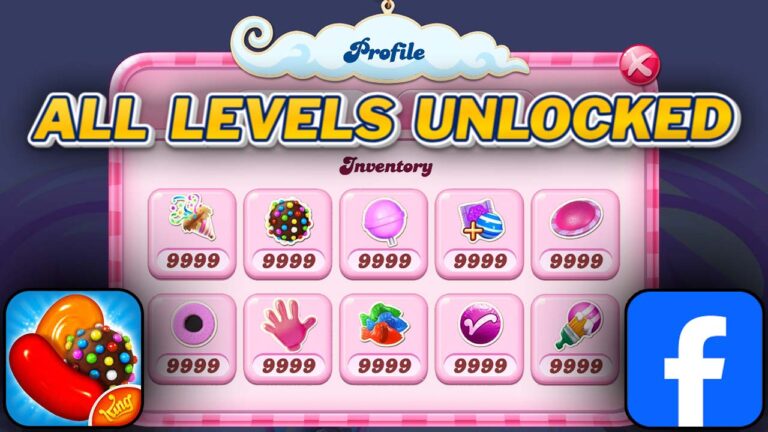 Candy Crush Saga guide to unlocking all levels and unlimited boosters, including Color Bomb, Striped Candy, and other powerful tools.