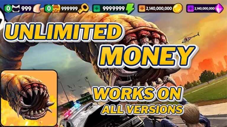 Death Worm Unlimited Resources - Coins, Gems, Energy, Key, and Teeth