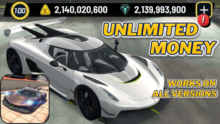 Unlock unlimited money and diamonds in Extreme Car Driving Simulator for unlimited fun and car upgrades