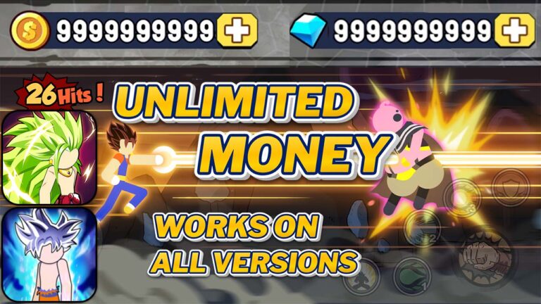 Unlock unlimited money and gems in Stickman Warriors for unlimited gameplay