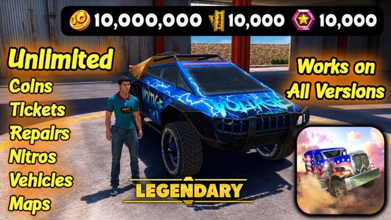 Off the Road unlimited money with premium vehicles, tickets, repairs, nitros and all maps