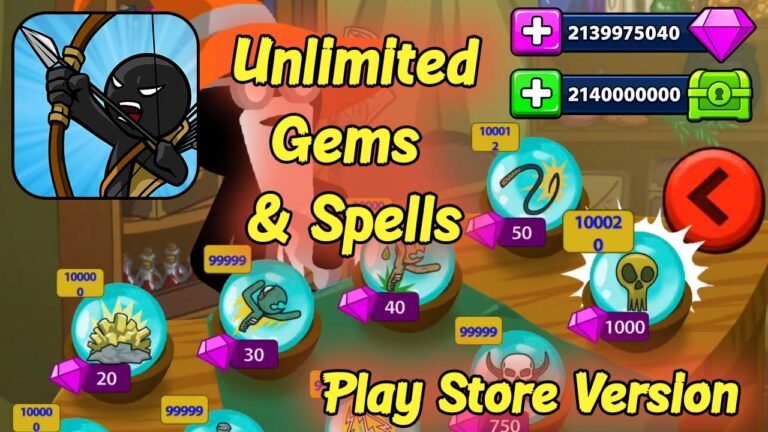 Stick War Legacy unlimited Gems and Spells guide