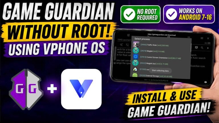How to use Game Guardian without root on Android using VPhone OS